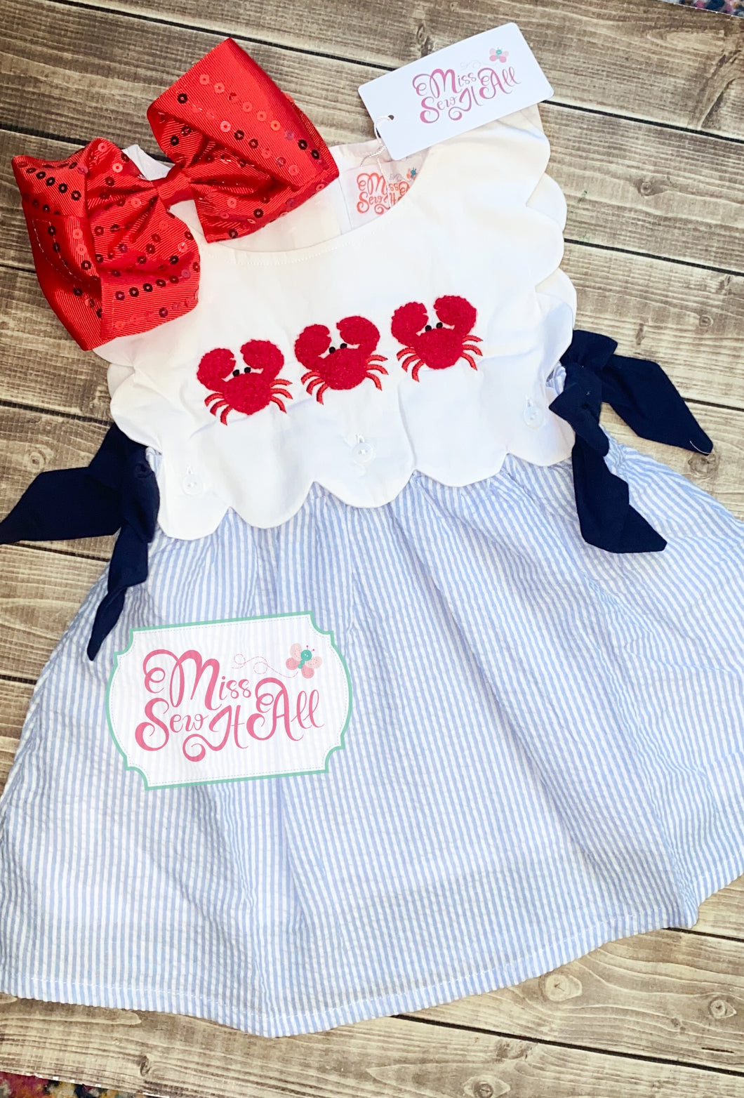 French knot crab dress