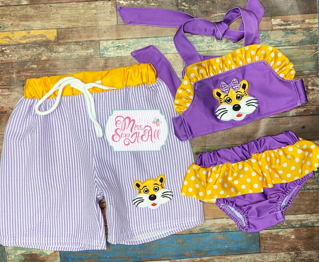 Tiger swim shorts