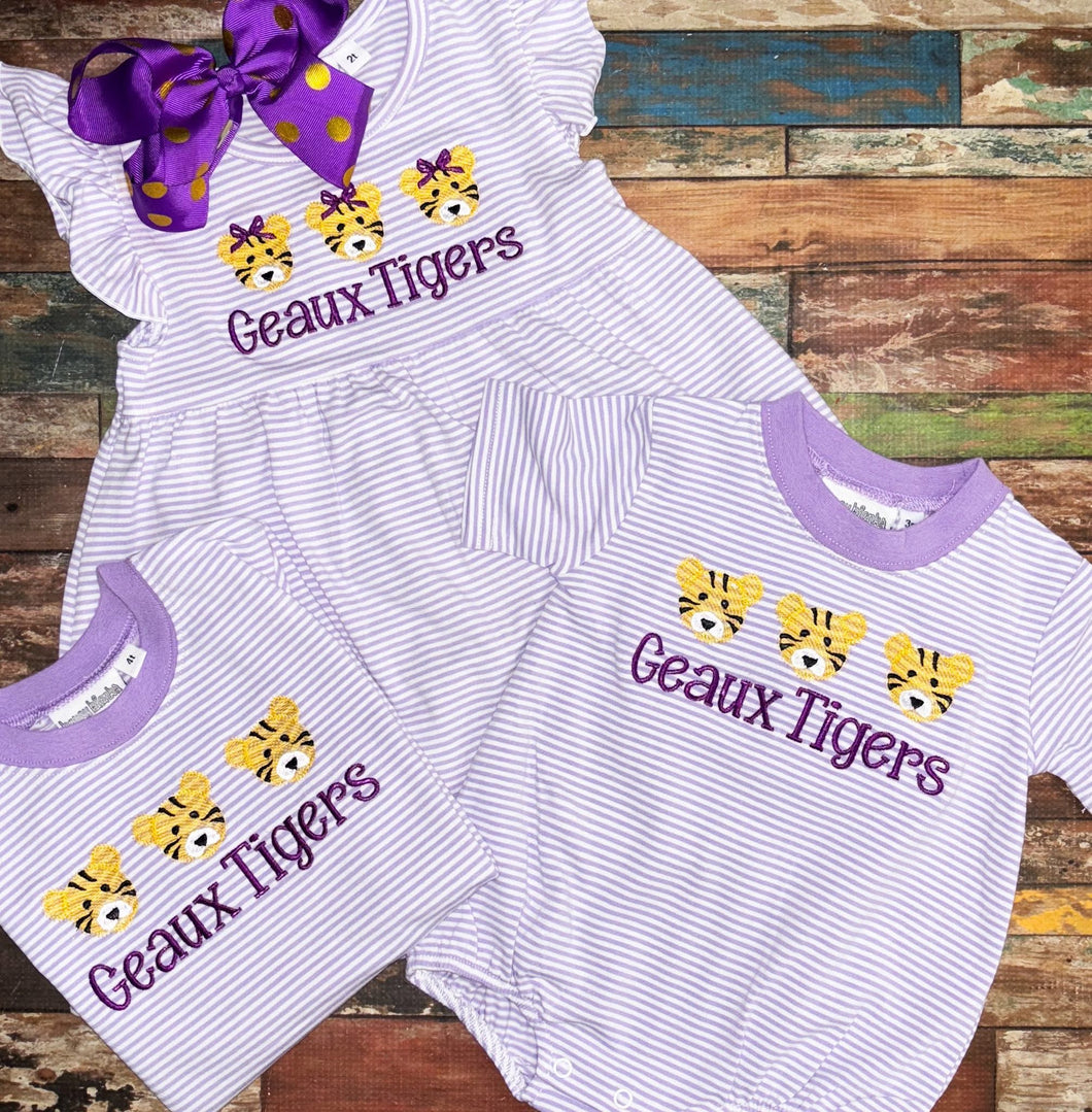 Geaux tigers dress or bubble