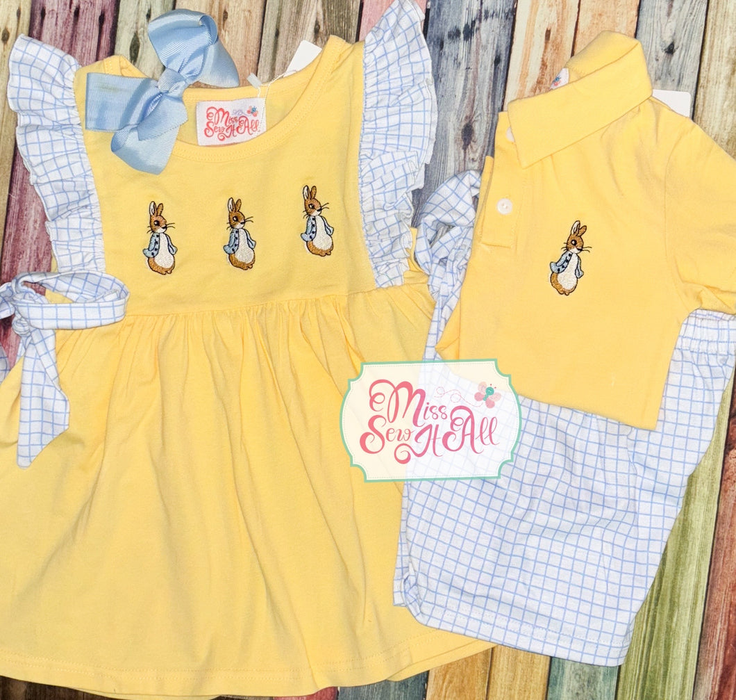 BOYS RABBIT POLO SET