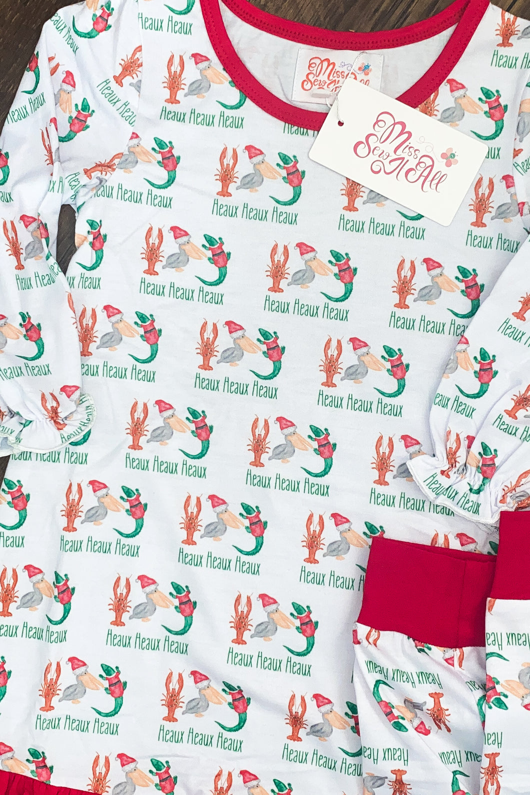 Adult Cajun Christmas gown