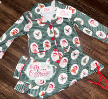 Load image into Gallery viewer, Christmas stripe youth Set, Gown, or Romper
