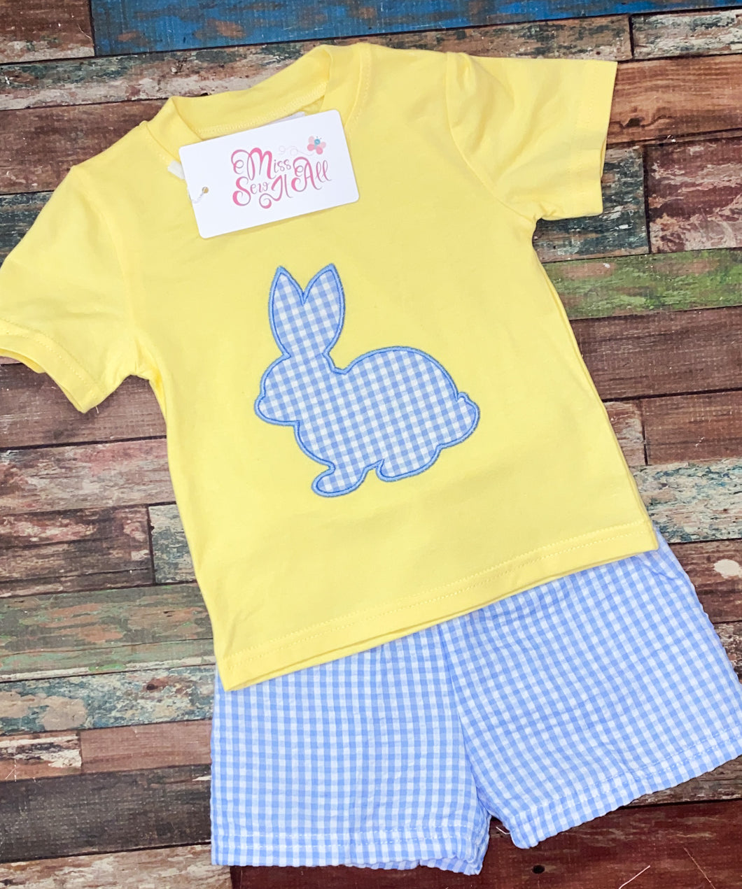 Yellow/blue bunny set