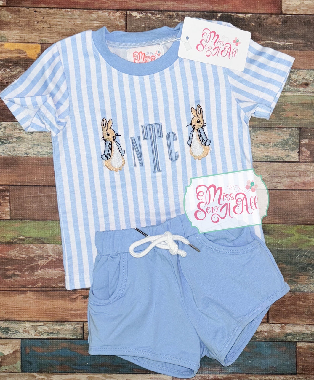 Boy bunny set (monogram included)