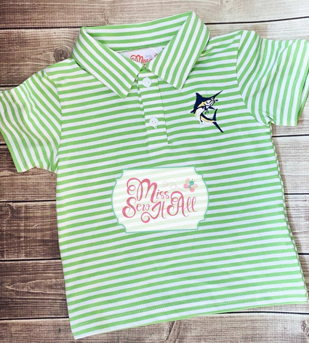 Green fish polo