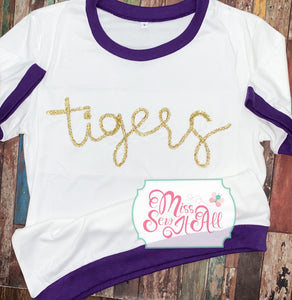 Adult Tigers tinsel tee
