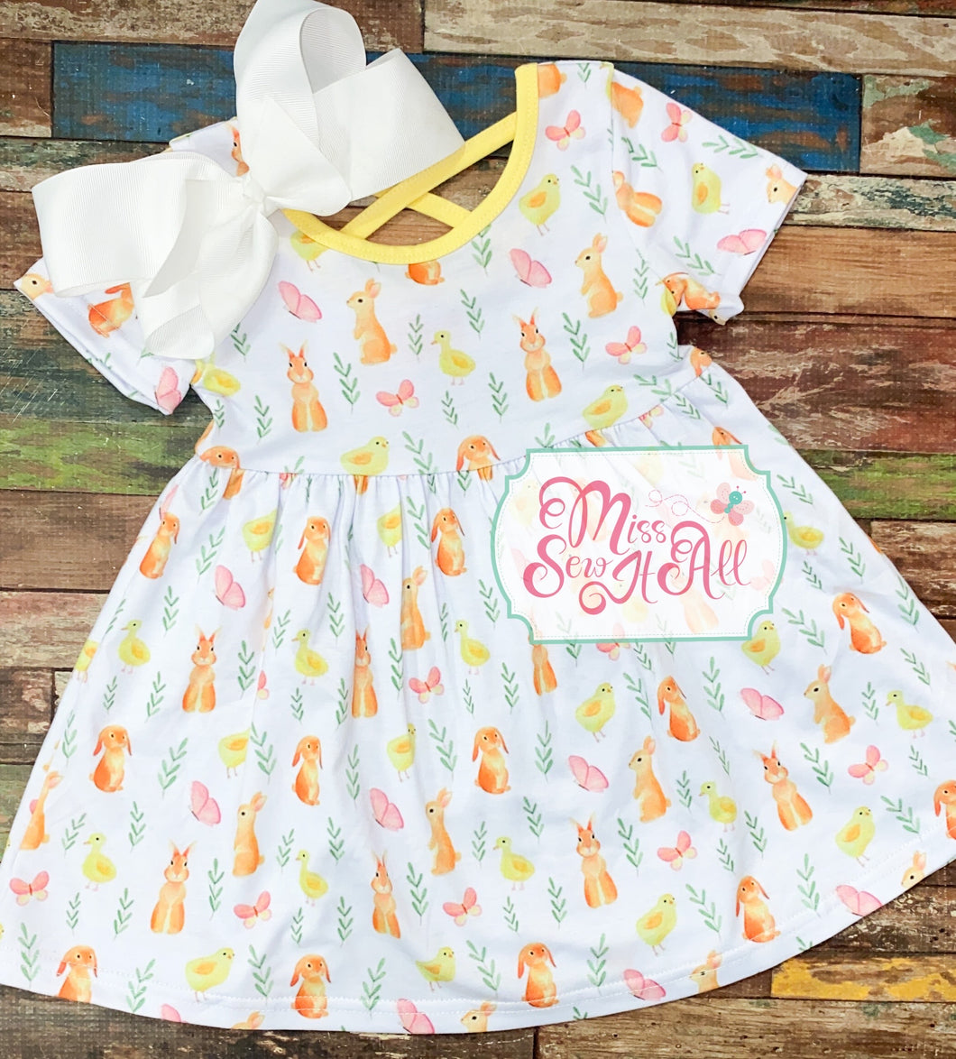 Yellow bunny dress