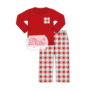 Christmas plaid set