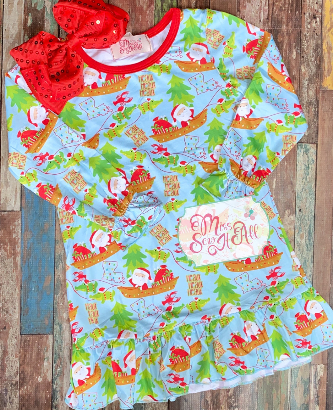 Cajun Christmas gown