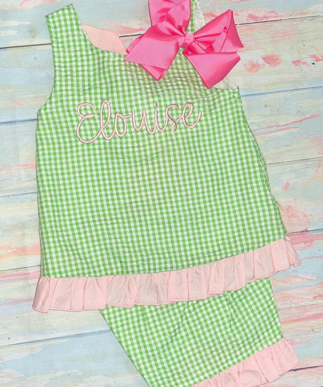 Pink and green set