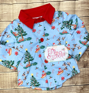 Santa mallard shirt
