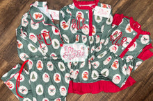 Load image into Gallery viewer, Christmas stripe youth Set, Gown, or Romper

