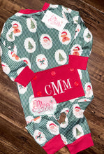 Load image into Gallery viewer, Christmas stripe youth Set, Gown, or Romper
