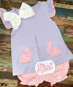Pink/purple bunny set