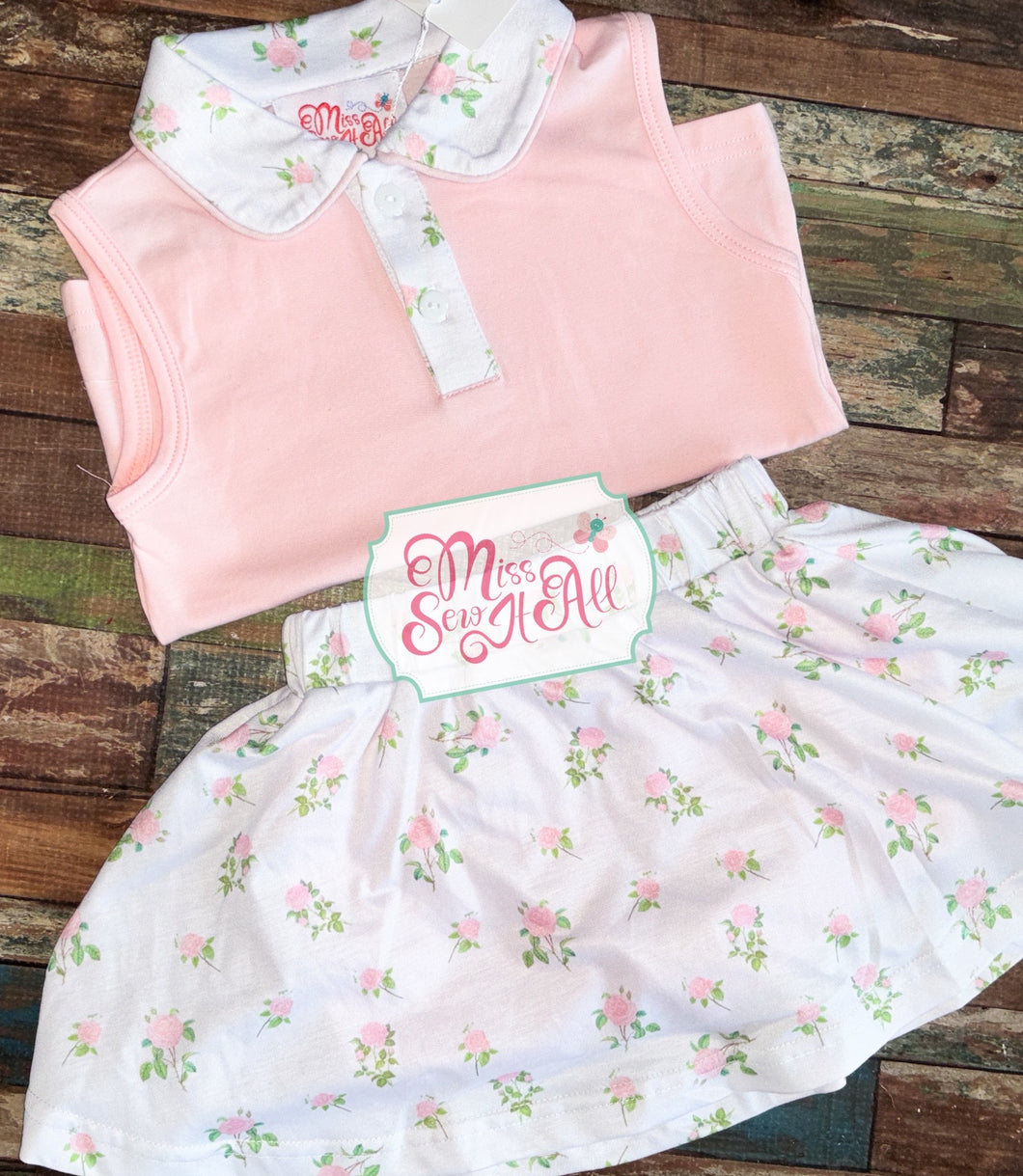 Pink skort set