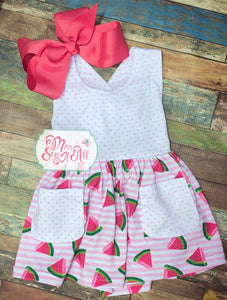 Watermelon stripe dress