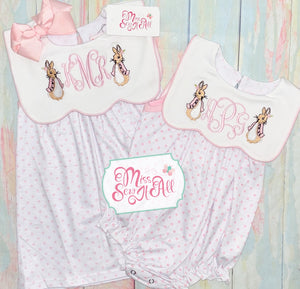 Girl bunny bubble (monogram included)