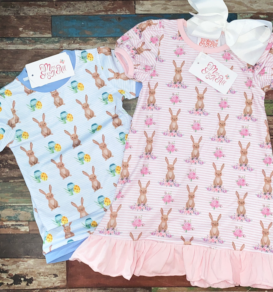 Blue bunny set