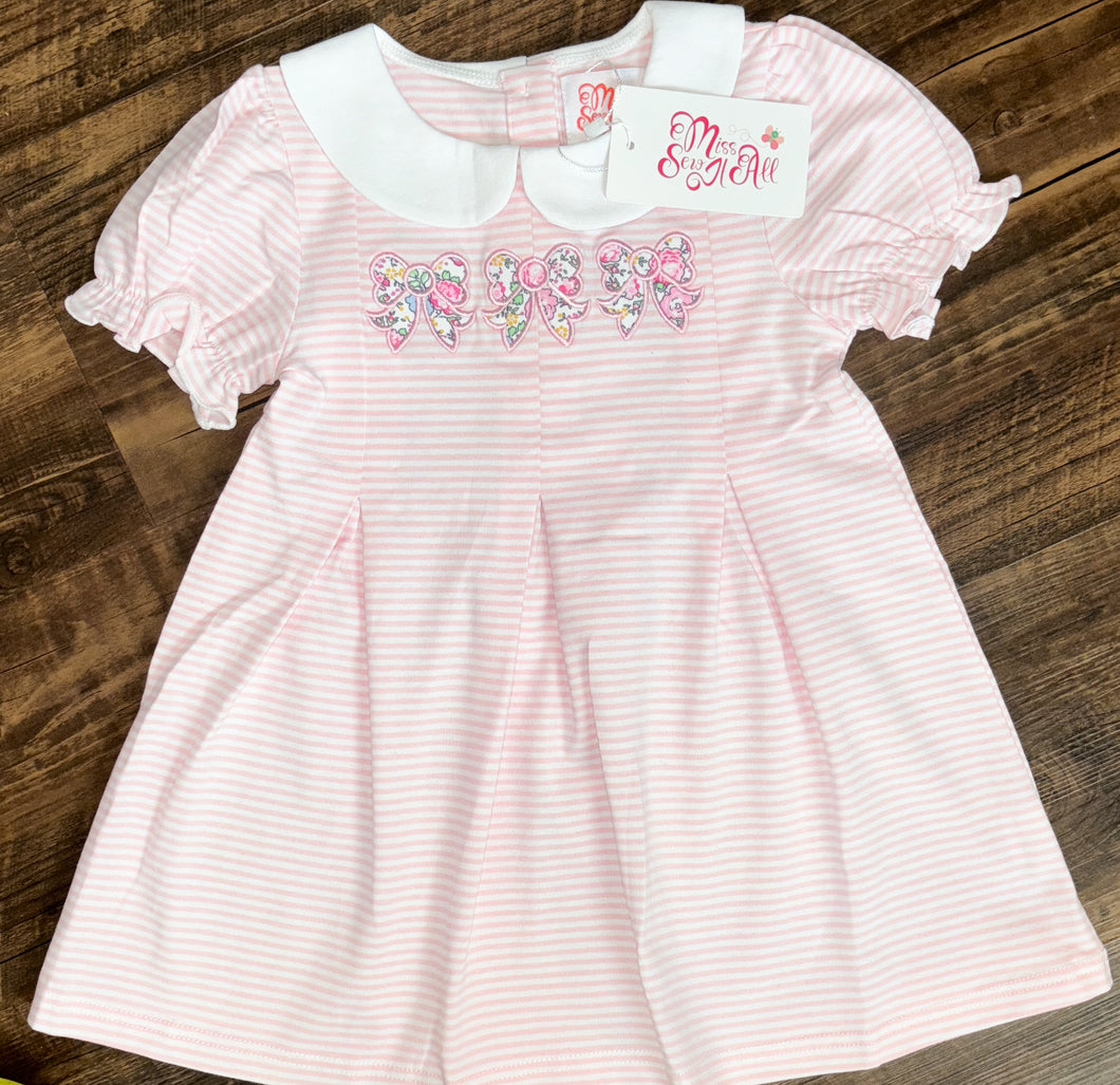 Pink bow dress