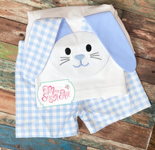 Load image into Gallery viewer, Blue bunny shorts set
