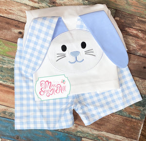 Blue bunny shorts set