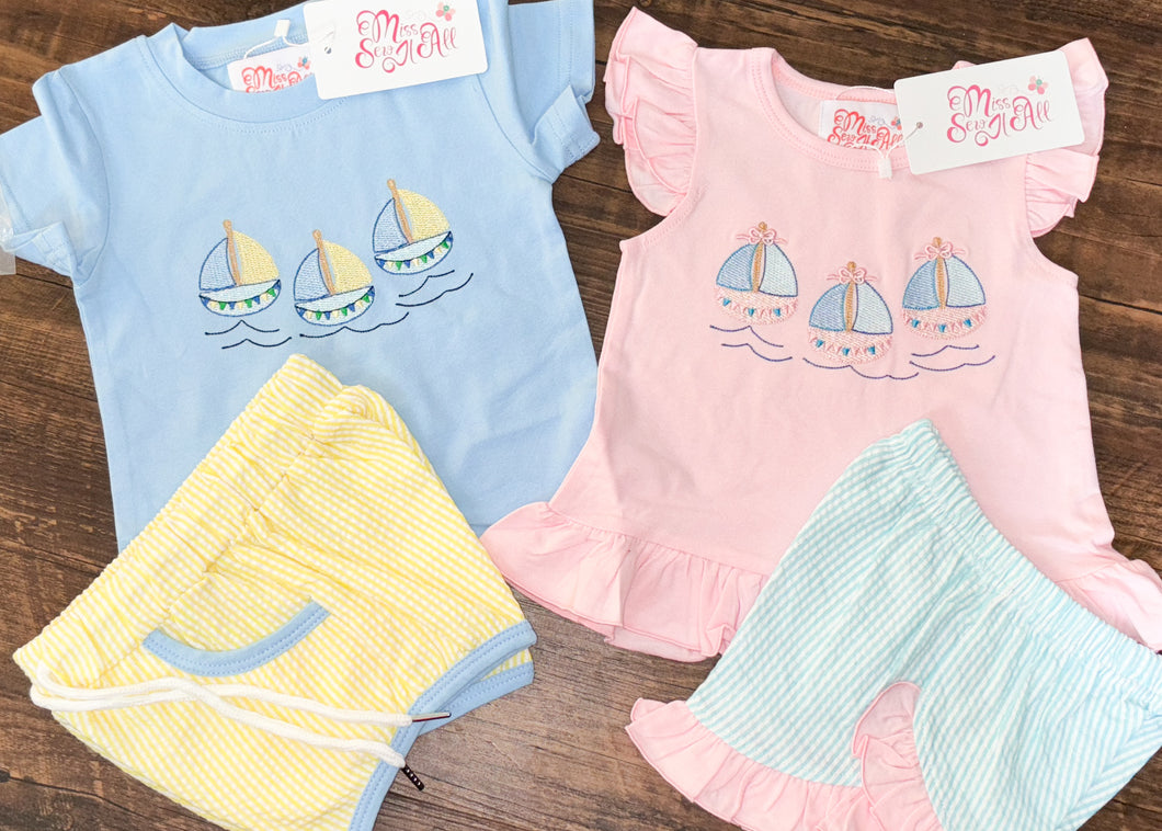 Summer sailboats