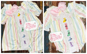 Pastel stripe bunnies
